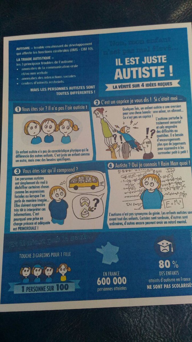 play_give's tweet photo. .@Miiss_Cerelac @ADIHDI1 @_aimeric @LIFEcameroun @PlanBenin @UNICEF_Burkina @BlaackyShouu @Straygael @sweety__banana @coktail2fruit Prospectus sur les idées reçues sur l'autisme:
"Vous êtes sur qu'il comprend"
"Ce n'est qu'un caprice"
#AutismeBF #Autism #Lwilli https://t.co/9klAOVY3qZ