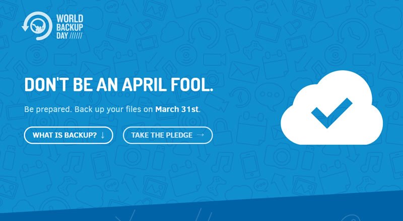 DON'T BE AN APRIL FOOL! Be prepared. Back up your files.
What would you do if you lost everything? #WorldBackupDay 
vimeo.com/97489098