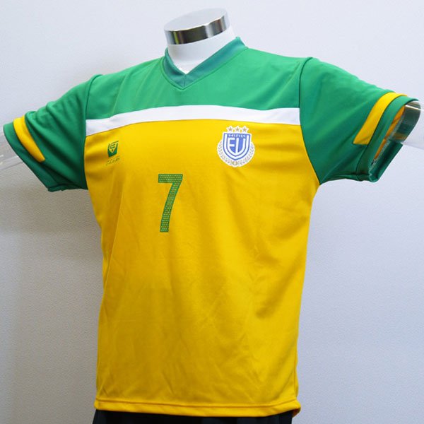 ট ইট র サッカーユニフォームv Eleven公式 緑 黄色 白を使ったサッカーシャツです オーストラリア代表10 11年シーズンのホーム ユニフォームをモデルにしました オリジナルユニフォームでは黄色と緑が使われていますが 今回は山吹色と深緑をベースカラー
