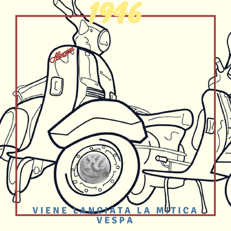 Albergian era già in circolazione da tempo 🛵🛵🛵 #food #foodie #storia #Piemonte #vespa #piaggio <a href="/Vespa_Official/">Vespa</a>