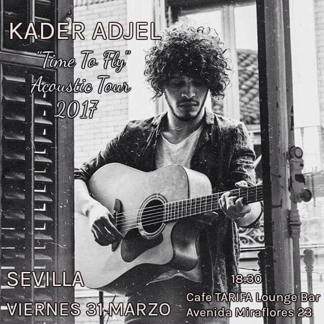 Esta tarde en #cafetarifaloungebar #sevilla #KADERADJEL finalista de #GotTalentEspaña2017 a las 18h!