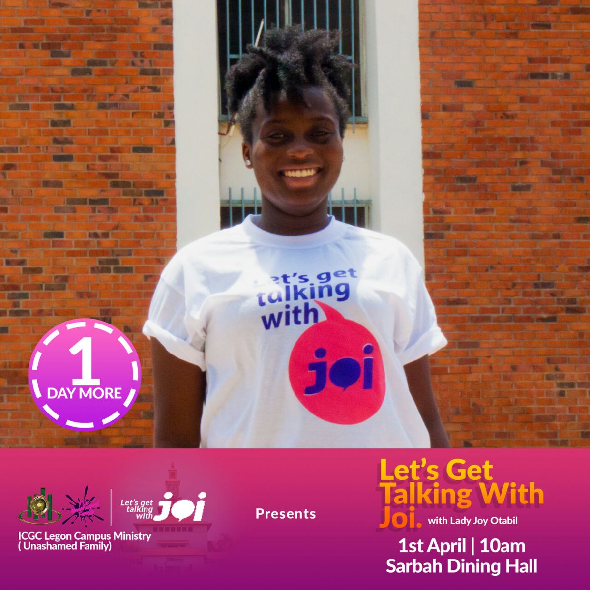 newbreedsarbah's tweet photo. A day more to lets get talking with Joi💃💃💃🎉🎉🎉...We are so excited and can't wait💃💃💃🎉🎉 https://t.co/n2tHTL952N