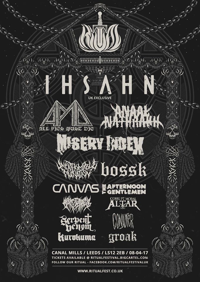 Crash_Records's tweet photo. Only A Week away @FestivalRitual takes place @CanalMills Insane Extreme Metal Line up. Like and Retweet for chance to win 4x Tickets https://t.co/hSMWJy3gTT