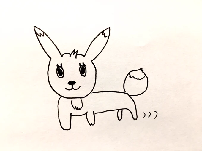 エンジニアの夫(自称キャラクターアーティスト)が描いたポケモンイラストシリーズイーブイミミッキュプリンヌマクロー 