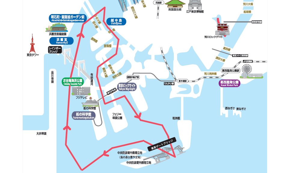 台場周遊_ルート図