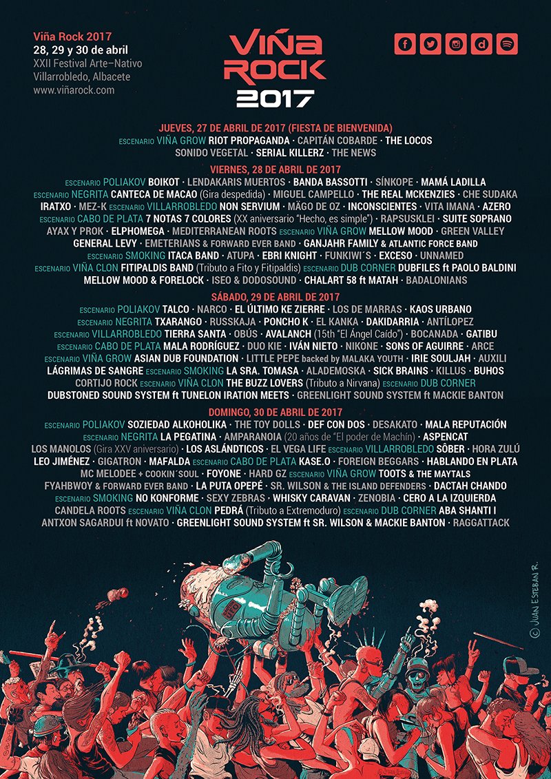 VinaRockOficial's tweet photo. Ya tenemos el cartel por días! No queda prácticamente nada para vivir otra espectacular edición de @VinaRockoficial

https://t.co/qZZ0CeAzaE https://t.co/UGHoPxRGNb