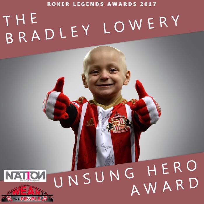 Delighted to announce the name of the unsung hero award #RokerLegends <a href="/IAmJermainDefoe/">Jermain Defoe OBE</a> <a href="/Bradleysfight/">Bradley Lowery Foundation</a>
