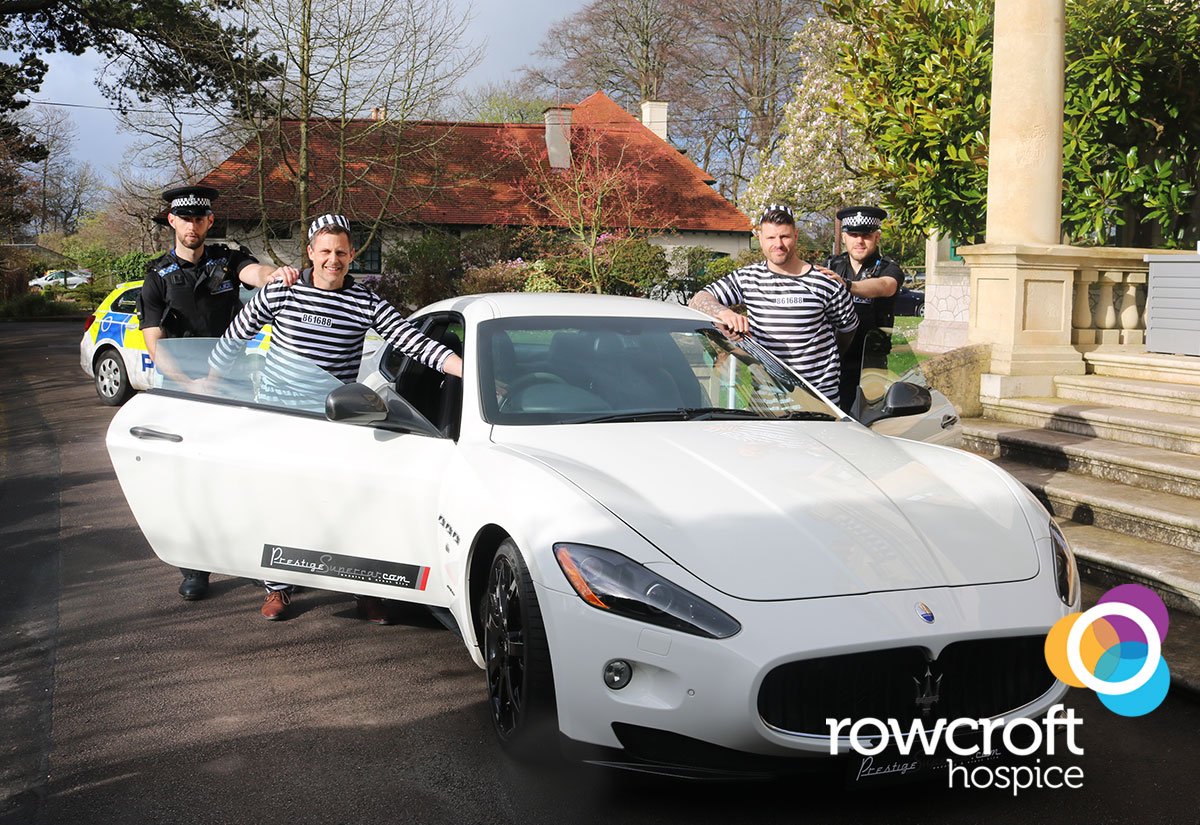 RowcroftHospice's tweet photo. These boys @prestigesupcar think they are in Top Gear! Have a read of their story https://t.co/ECW1CCbYxR #RHjailorbail #charity #rowcroft https://t.co/iM1tEgvfFS
