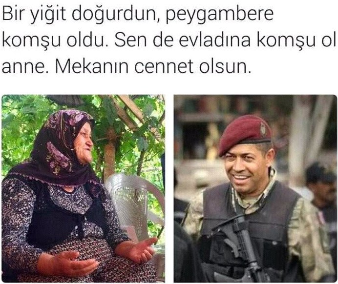 Reis2023Reis's tweet photo. Ne mübarek bir ana ki böyle bir yiğit doğurdu
Ne mübarek bir ana ki Kandil gecesi hakka yürüdü
Ana mekanın cennet olsun
#FadimanaHalisdemir https://t.co/FDolrRaa83