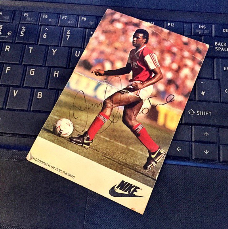 I was lucky to meet him as a kid &amp; get his autograph 
#RememberingRocky #DavidRocastle #Legend #RIP #Arsenal #AFC #Football #Autograph