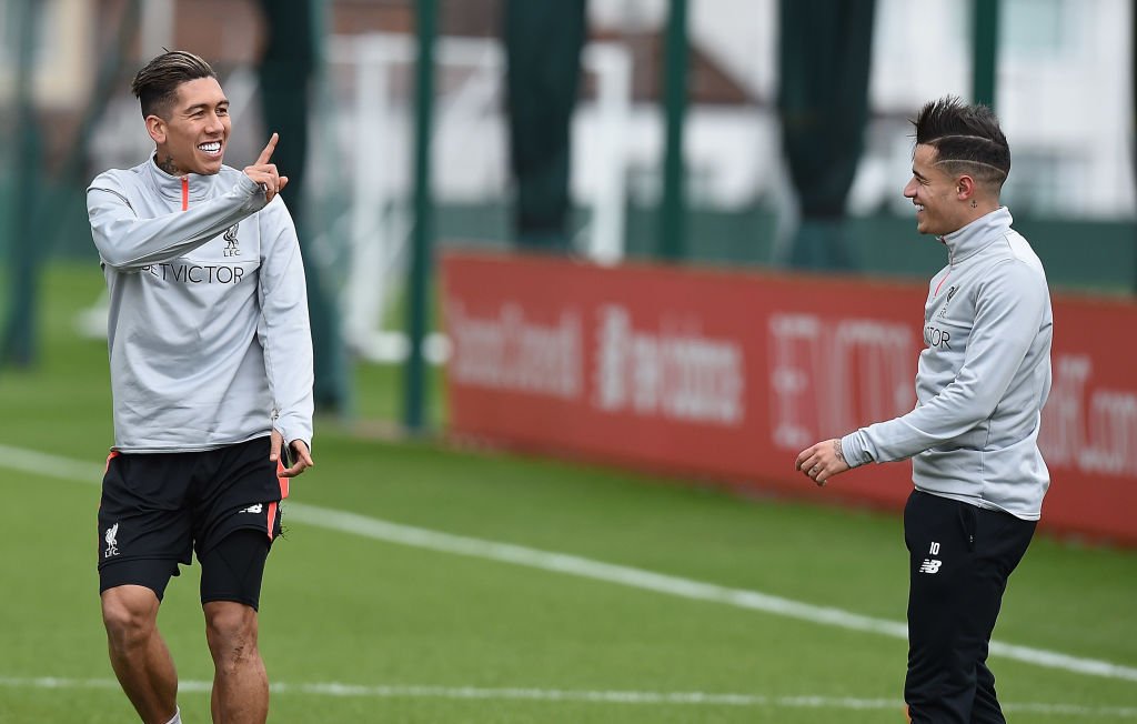 LFC's tweet photo. Jürgen Klopp on Philippe Coutinho and Roberto Firmino: "They are okay for this weekend. We will see how fresh they are." https://t.co/cBuLqLLdnu