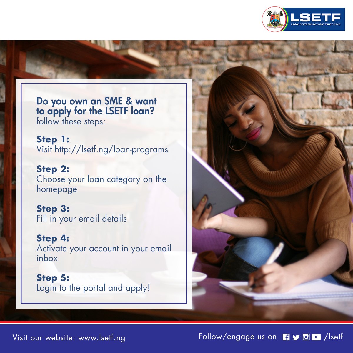How to apply for your LSETF loan online.