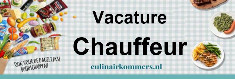 Wegens uitbreiding van onze werkzaamheden zijn wij op zoek naar een full time chauffeur. Bij interesse reageer snel! culinairkommers.nl/werken-bij-cul…