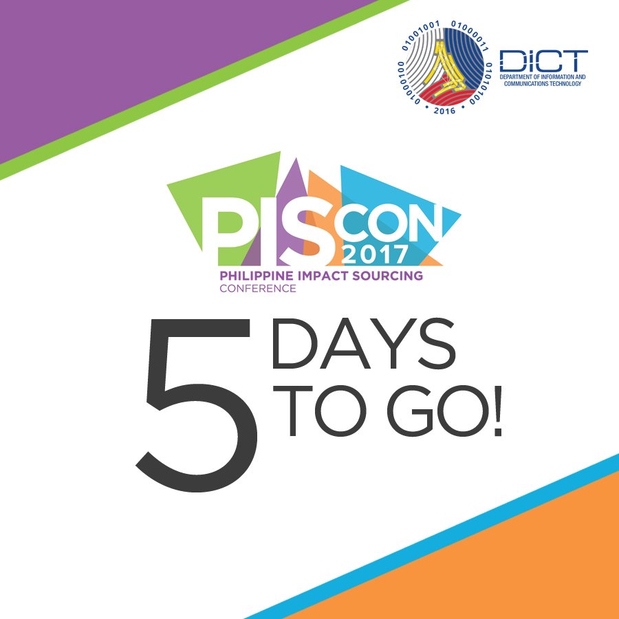 PISConference's tweet image. Five days left before the first Philippine Impact Sourcing Conference. #PISCON2017