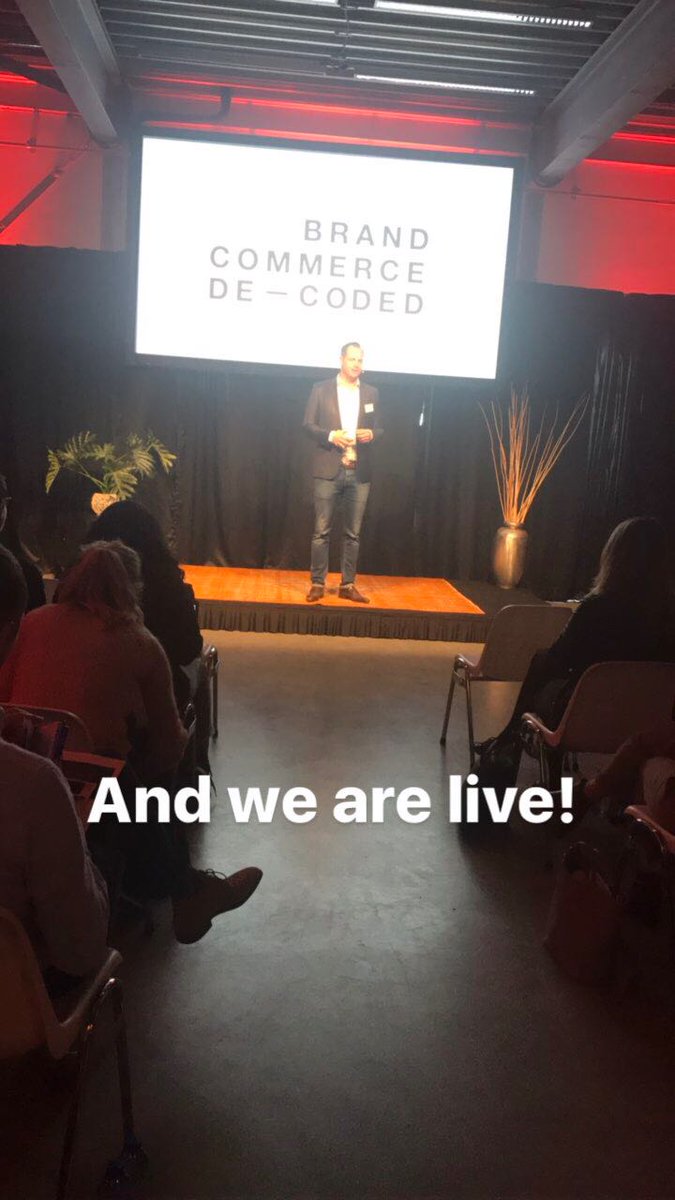 IsobarNL's tweet photo. We're live! Join our Brand Commerce de-coded event via Twitter &amp; Insta via @Isobarnl #brandcommerce #event https://t.co/N6vkzs4w2x