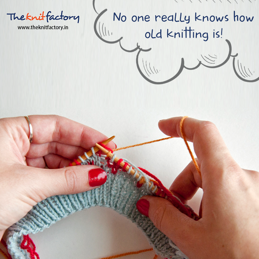 KnitFactoryIn's tweet photo. “Knitting” is mentioned in the 14th century. It is thought to be older than crochet, but younger than weaving. 
#KnitFacts #TheKnitFactory https://t.co/J9fWYdtVZi