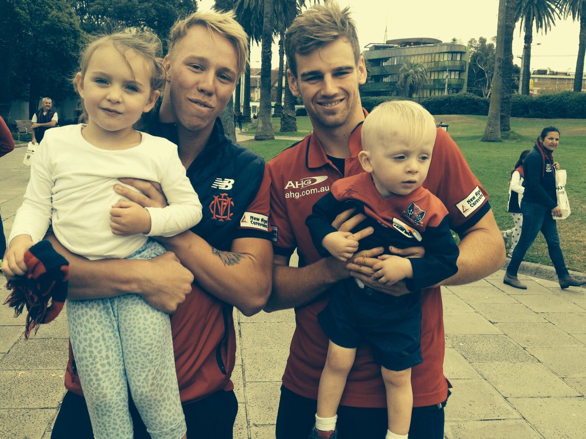 martinrush22's tweet photo. The in this week for @melbournefc are @DomTyson29 and @jamesharmes #CarnDees https://t.co/c0Zcz4dAhc