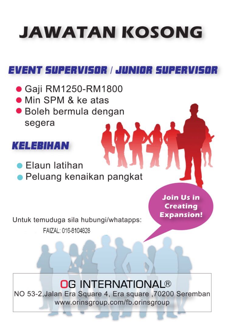 JawatanK's tweet photo. Sesiapa yang masih menganggur ?
nak kerja?
meh pm or call/whatapp: 018 2247311
email resume : mcf.amir.gn@gmail.com https://t.co/ApLI7RwJke