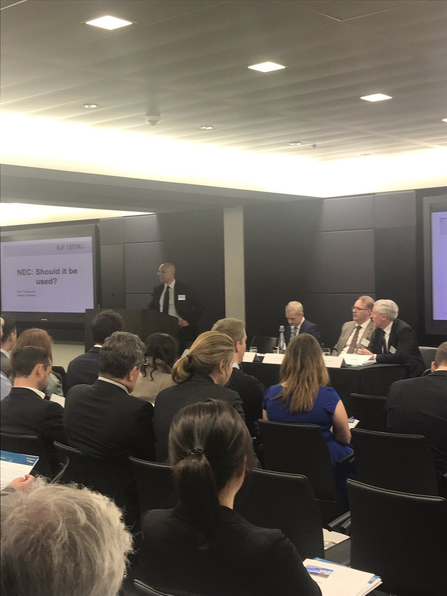 ClydeCoInfra's tweet photo. Thanks to all who attended our "NEC: should it be used?" Seminar last night with @keatingchambers & #drivertrett https://t.co/e2sXPDFszF