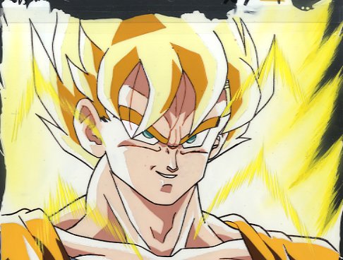 #dragonballz #goku very #golden cel - Sold for $600 on 2011 - More on our facebook page : facebook.com/cellulos/photo…