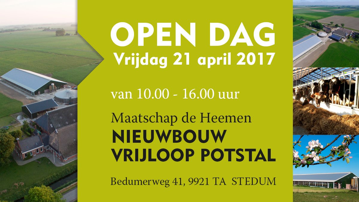 DeHeemen's tweet photo. #opendag @kendersbouw #boerderijdeHeemen #vrijloopstal #potstal #lightroof #robot #weidegang #zorgboerderij #dorpstuin #stedum https://t.co/o4Pu1Csg2G