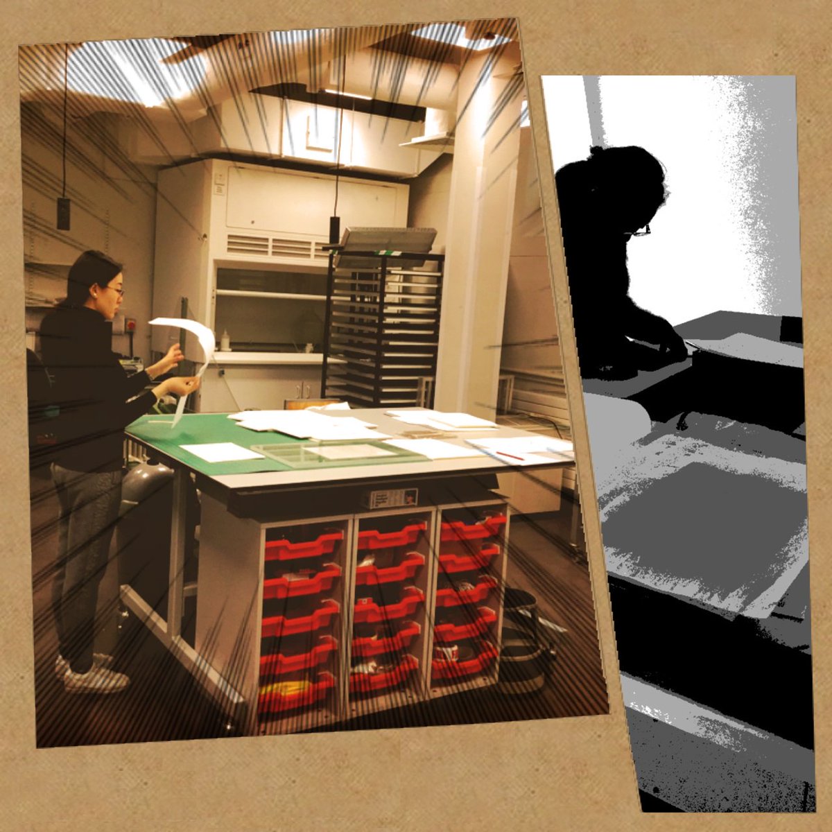 UofGArchives's tweet photo. #Conservationkeyhole All the best to our colleagues &amp; their #kgcomics exhibition Here's an image inspired by their work  #UofGHistoryofArt https://t.co/Jy3Mkkl2wv