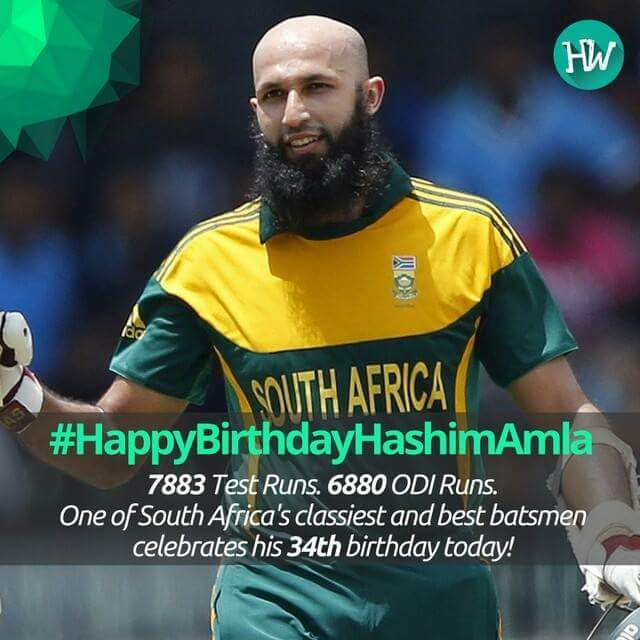 Happy Birthday \"The Mighty Hashim Amla\" 