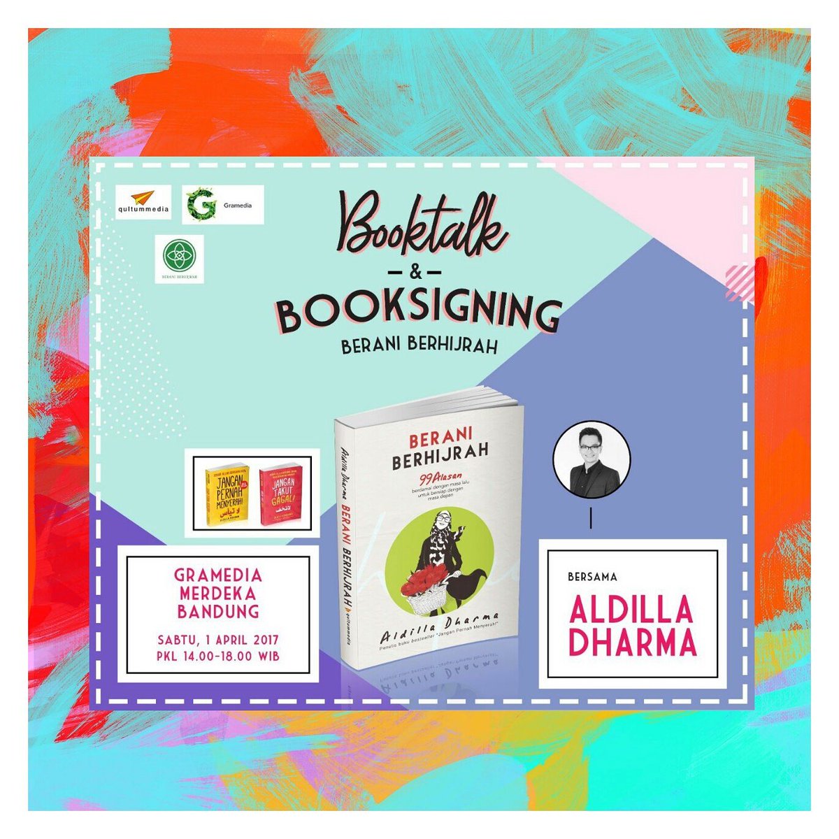 GramediaMerdeka's tweet image. Besok kita bakalan kedatangan penulis-penulis inspiratif nih, dateng yaa. Gratis kok