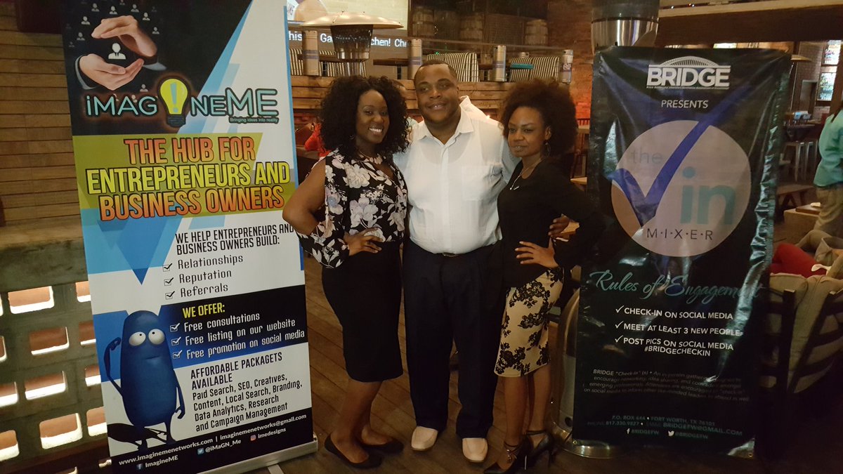 BridgeFW's tweet photo. Thank you to our March mixer sponsor ImagineMe. #BridgeFW #BridgeCheckIn #BlackProfessionals #Mixer #Networking #FortWorth #TarrantCounty https://t.co/GW8itBWWzC