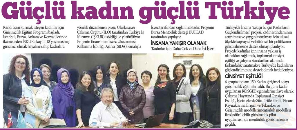 Mentörlük Projemizin basın yansımaları