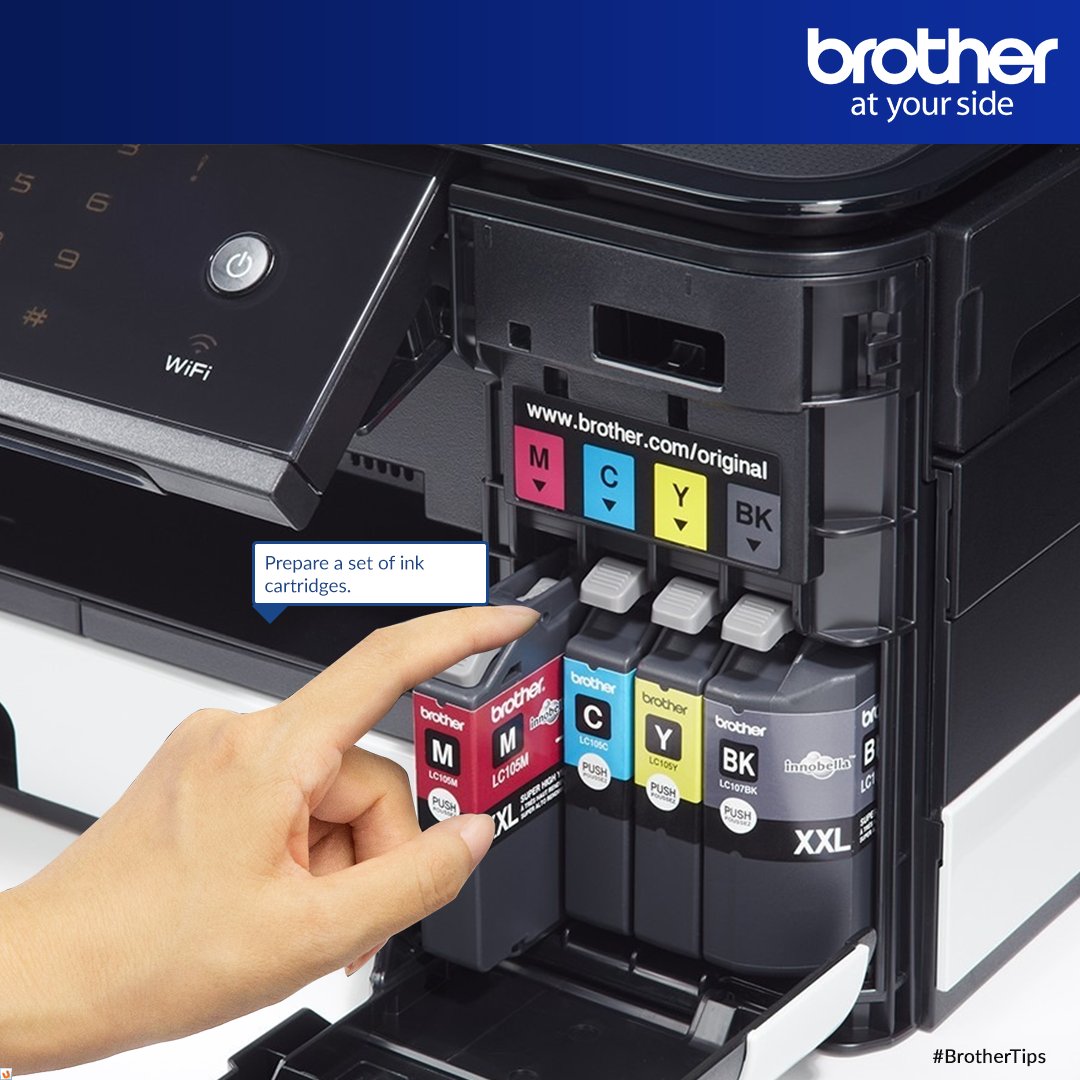 BROTHERPhils's tweet photo. Prepare a set of cartridges before the ink dries up and avoid unwanted unnecessary damage on your printer head. #BrotherTips #BrotherPH https://t.co/X5MjpeXDwb