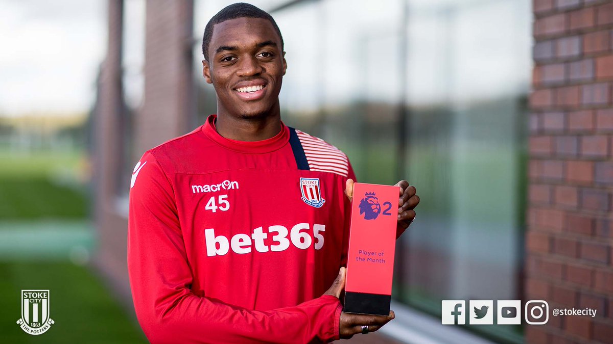 stokecity's tweet photo. 🏆 Congratulations to @JulienNgoy45 who has been named @PLYouth Player of the Month for March.

#SCFC 🔴⚪️ https://t.co/9b9sn0Dx2I