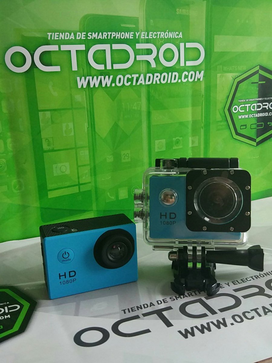 OCTADROID_COM's tweet photo. 🔝Cámara de deporte HD                                              Sorteo de dos cámaras con todos los accesorios? Rts y nos lo pensamos 😵 https://t.co/d2zlo3hku0