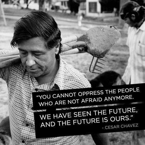 latinorebels's tweet photo. Happy #CésarChávezDay, 2017. This quote resonates even today. https://t.co/q8AnuTrFmH