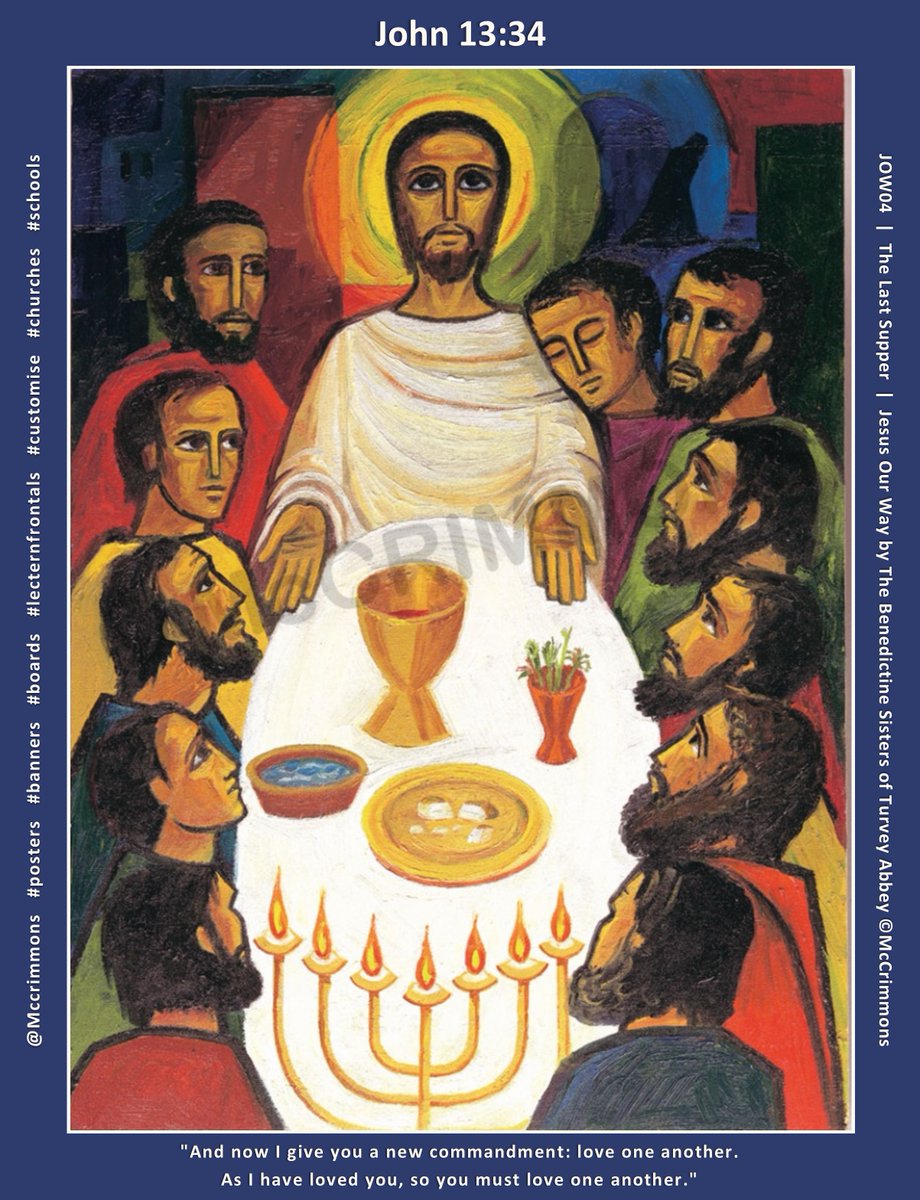 McCrimmons's tweet photo. "Love one another." John 13:34

#TheLastSupper #JesusOurWay #TurveyAbbey 🎨⛪✝ https://t.co/EqUJqoTM5f https://t.co/HNiFDMFwhh