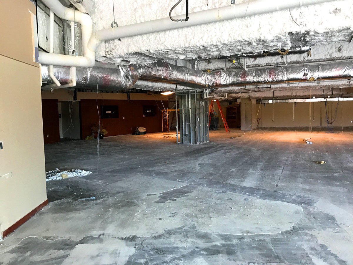 ClementsElec's tweet image. Update on the @ClemsonTigers West Endzone Renovation. Completely gutted and time to rough in this future space.