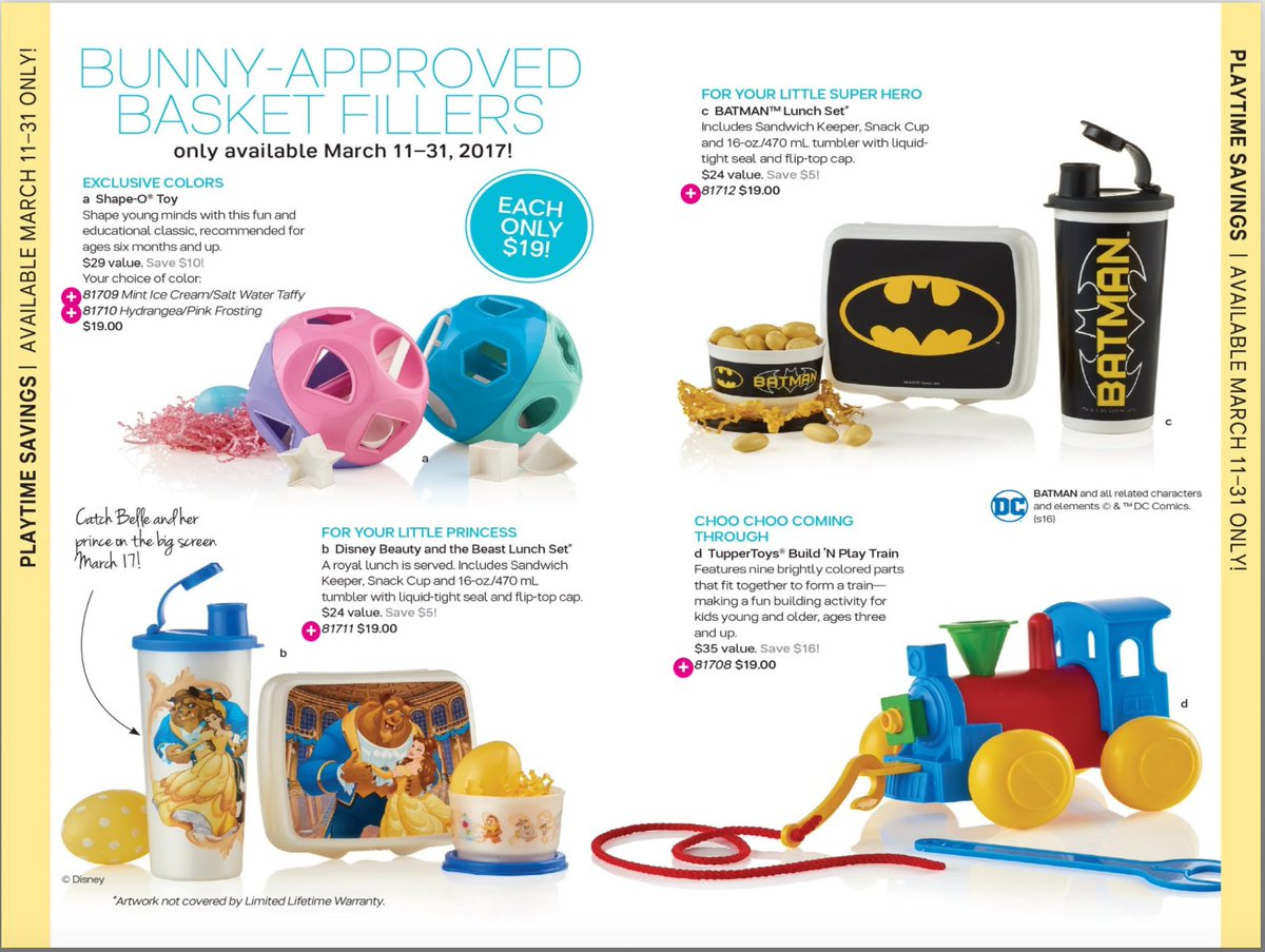 DesignbyChelly's tweet photo. Last day for these sales! 🐇 https://t.co/9LOHlslG3C #Tupperware #Easter #Spring #Tuplove #Batman #BeautyandtheBeast #ShapeO #Treats https://t.co/yCkxZXJMrF