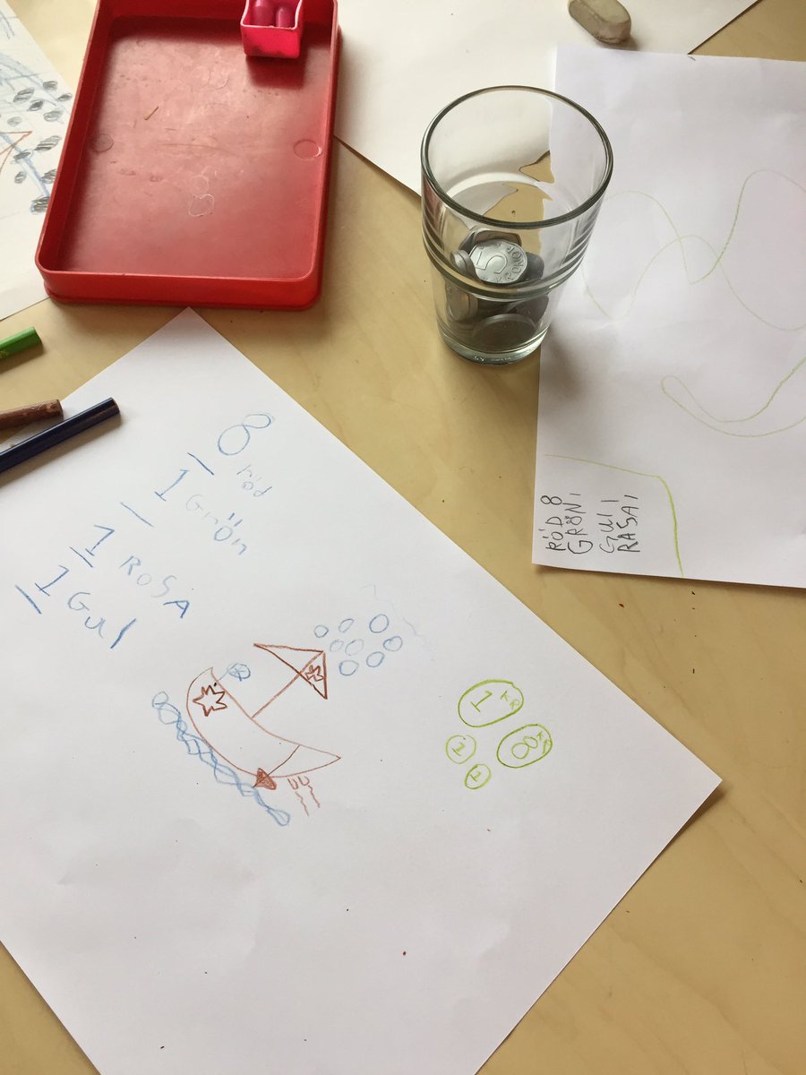 JeanetteArvid's tweet photo. Problemlösning - man kan tänka och räkna på många olika sätt... 😉 #förskoleklass #fklass #Villanskolan #malyft https://t.co/NIsuLrmqJO