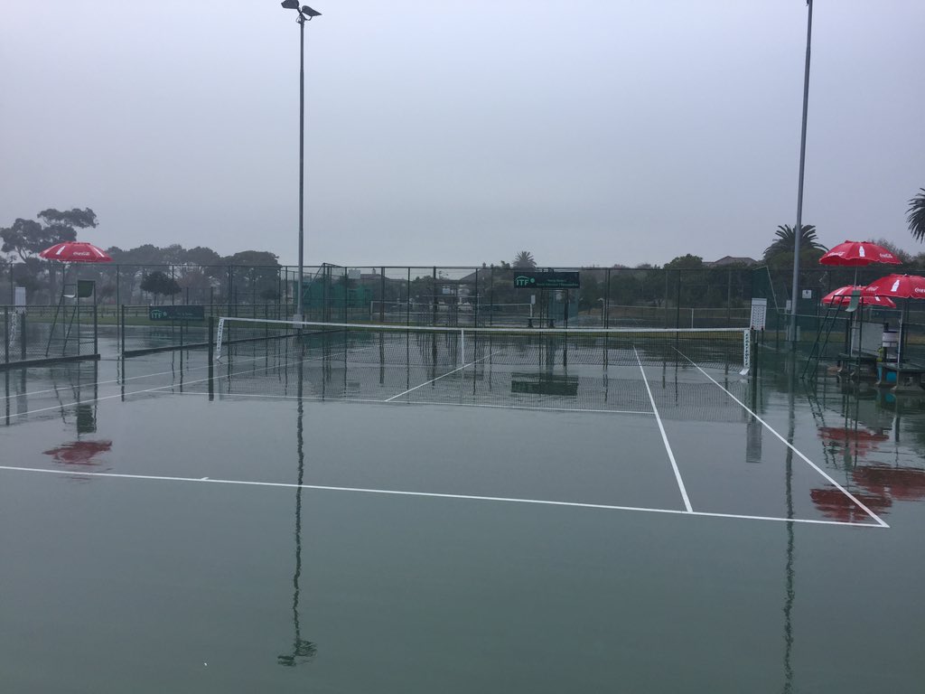 Milliganini's tweet photo. rained off today ☔️ Back tomorrow same time for the final. @SouthDownSports @GBvets @SeniorsTennisGB #itf https://t.co/CE1Kh0YgiW