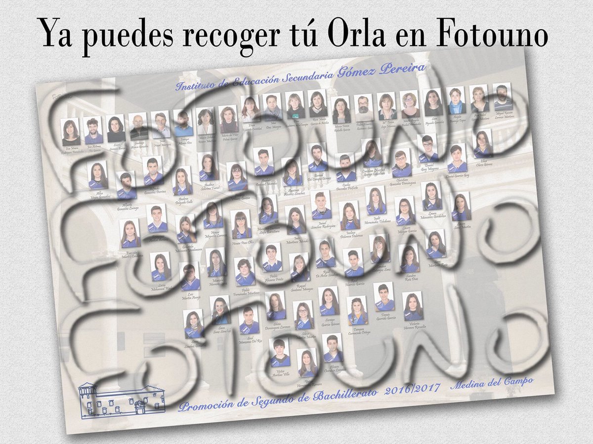 Fotouno_es's tweet photo. Ya puedes pasar por Fotouno a recoger tu orga de secundaria del I.E.S. Gómez Pereira https://t.co/K7LmpEpumR