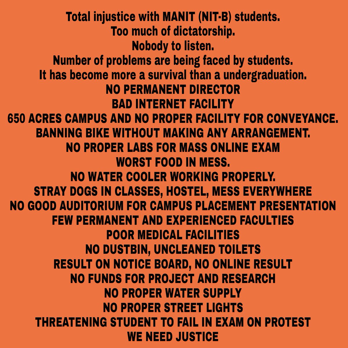 AnuragKG25's tweet photo. @VoiceOfNITB @PMOIndia @HRDMinistry @PrakashJavdekar @SushmaSwaraj @abpnewstv @ZeeNews @DainikBhaskar  @ArvindKejriwal
Please Help !! https://t.co/WtwuU4iuRy