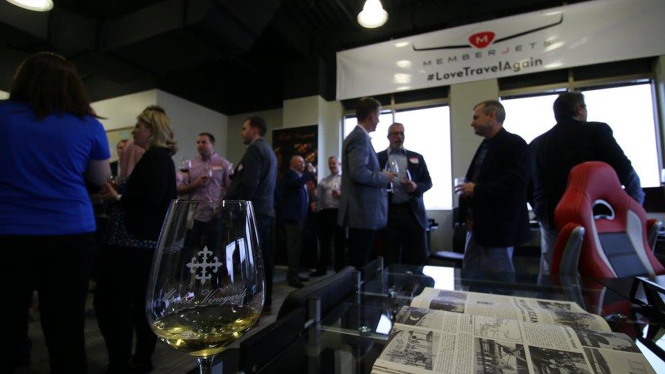 MarketVineyards's tweet photo. Honored to pour Market Vineyards wine at yesterday's Executive Happy Hour event at the @memberjets headquarters https://t.co/L8B3ByKpeD