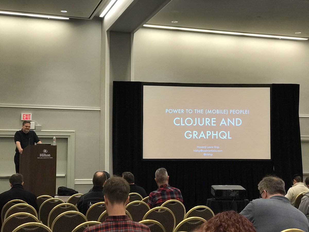 madar1a's tweet image. Clojure implementation of GraphQL by @WalmartLabs, presented by @hlship - catch it on YouTube later today.
#clojurewest #graphql