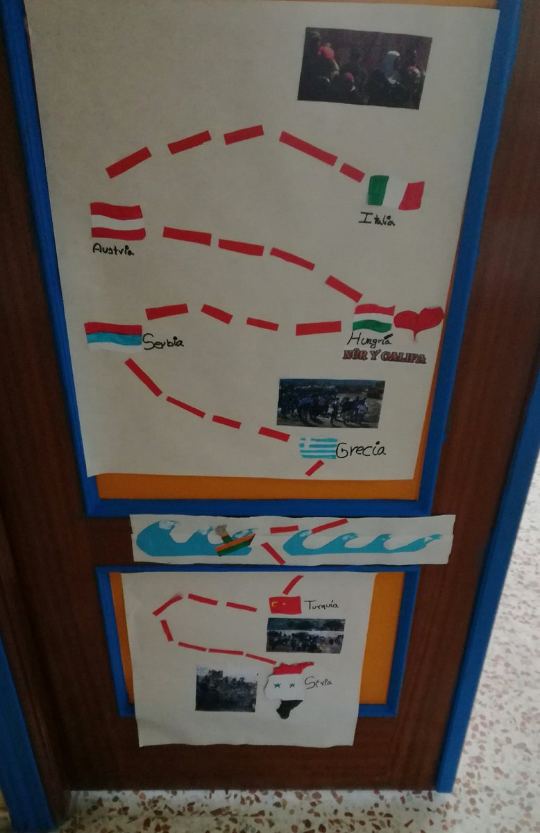CMariaReina's tweet photo. Nuestras puertas nos recuerdan el drama de los #refugiadosSiria. @ACNURspain @SaveChildrenEs @JesuitRefugee https://t.co/NNlxsuzpMU https://t.co/xH7IhHv8kn