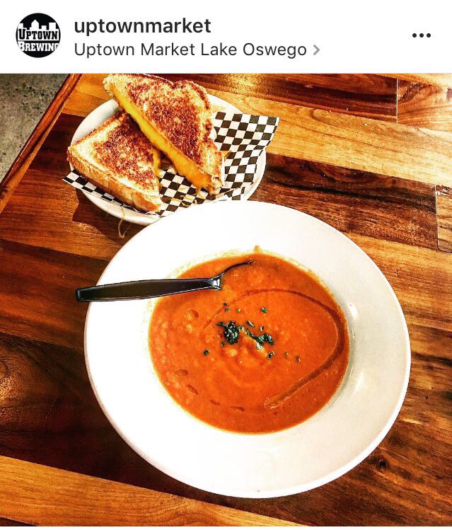 You probably need some grilled cheese and tomato soup for lunch ya? lunchclub #nom #homemade #craftbeer #eathere #beerforlunch