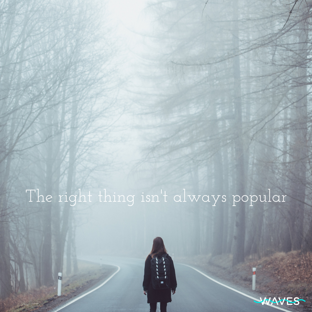wavesinaction's tweet photo. Are you willing to sacrifice your popularity for what's right? Our world needs more people who will. #TAKEASTAND #WAVESINACTION https://t.co/lirNEJX2pc