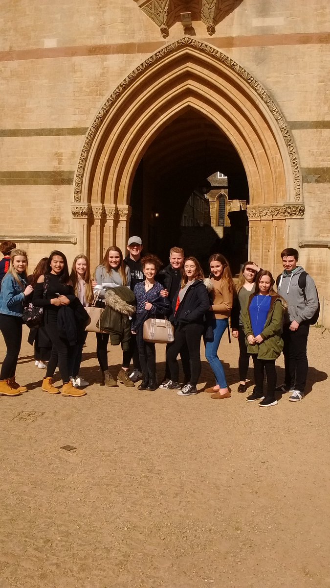 Outside Christchurch college where Harry Potter scenes were filmed
