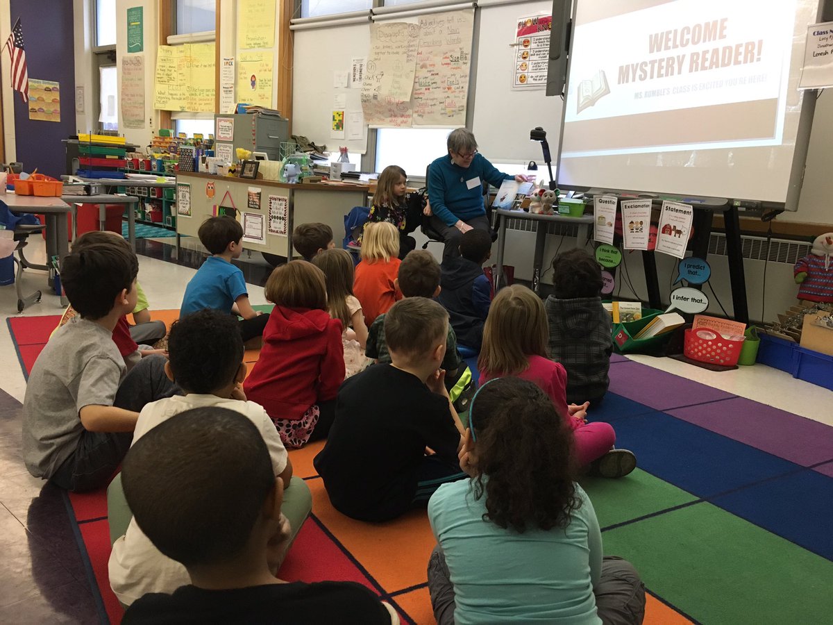 MsRumbleSL's tweet photo. The comic book enthusiasts were so excited that Leneah's grandmother brought one in as our mystery reader this morning! @syracuselatin https://t.co/Keq3ZrUe7V