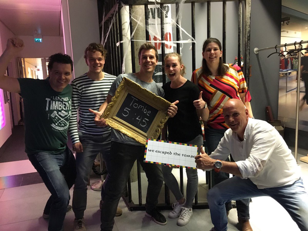 Teambuilding medewerkers regio Zuid 💪🏻Maandag staan wij voor u klaar want we zijn ontsnapt uit de Escaperoom!