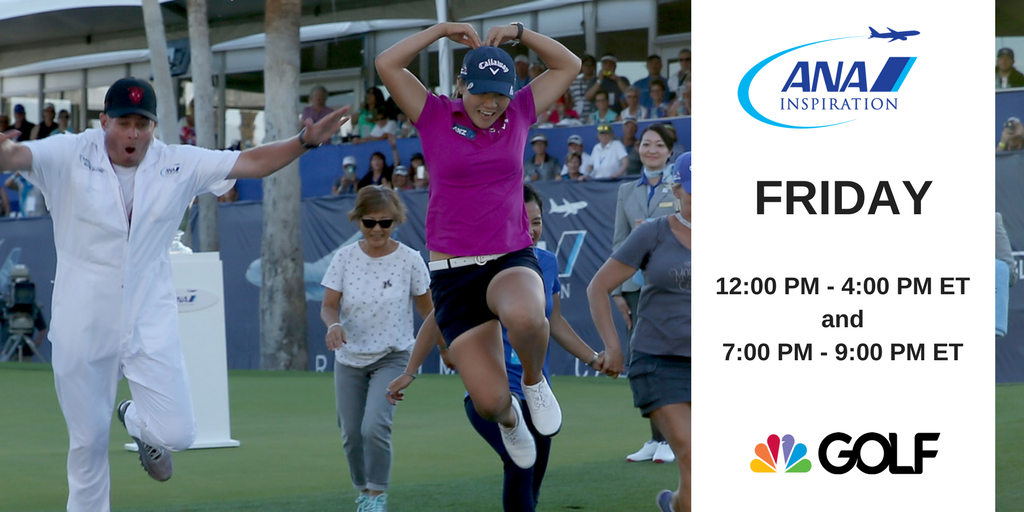 LPGA's tweet photo. Friday at @ANAinspiration is on in just 15 minutes @GolfChannel! https://t.co/yGtHSQJ2wz